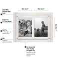 thumbnail image 7 of Americanflat 5x7 Collage Picture Frame with Glass aspen distressed photos comes ready built sawtooth stand - White, 7 of 7