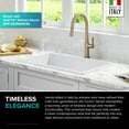 thumbnail image 4 of Kraus Turino 30 inch Drop-In Undermount Fireclay Single Bowl Kitchen Sink with Thick Mounting Deck in Gloss White, 4 of 13