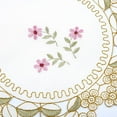 thumbnail image 3 of 2 Pcs 11.81*17.72inch Table Runner Embroidered Floral Lace Fabric Translucent Gauze Table Cloth for Spring Summer Wedding Dining, 3 of 9