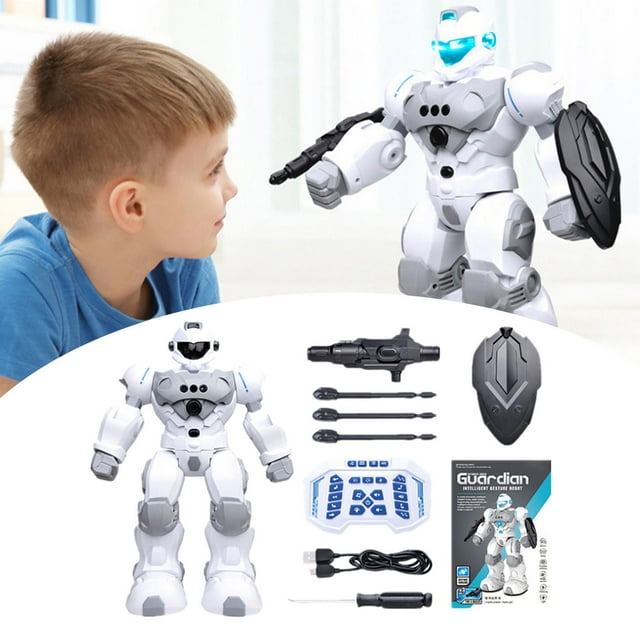 RC Robot For Kids Programmable Remote Control Intelligent Robot With Gesture & Sensing Smart Walking Dancing Robot With Voice Control For Boys Girls Birthday Present