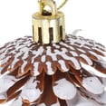 thumbnail image 1 of unbranded 6Ud Ornamentos De Piña Marrón Claro Para Navideña Rápida Y Fácil De Colgar, 1 of 6