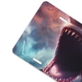 thumbnail image 2 of Zufioo Dramatic Shark Attack Print Car Aluminum Front License Plate, 12x6 Inch Decorative Personalized Car License Plate Car Accessories, 2 of 8