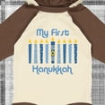 thumbnail image 4 of Inktastic 1st Hanukkah Candles Boys or Girls Long Sleeve Baby Bodysuit, 4 of 5