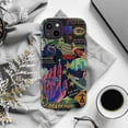 thumbnail image 6 of Retro Space Collage iPhone Case, Vintage Sci-Fi Art Phone Cover for iPhone 16 15 14 13 12 11 Pro Max Plus Mini, 6 of 6