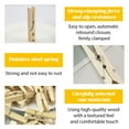 thumbnail image 3 of 40 Pcs Multipurpose Wooden Laundry Clips, Clothespins with Stainless Steel Spring for Hanging Clothes, Organizing & Crafting, 3 of 5