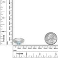 thumbnail image 3 of Gem Stone King 925 Sterling Silver Sky Blue Topaz and White Moissanite Engagement Ring for Women (2.04 Cttw, Round 7MM, Gemstone November Birthstone, Size 9), 3 of 3