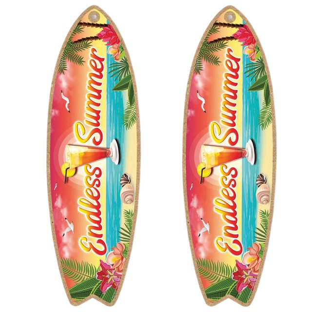 Tabla de surf VentDepot 2Pzas 16x45cm Madera