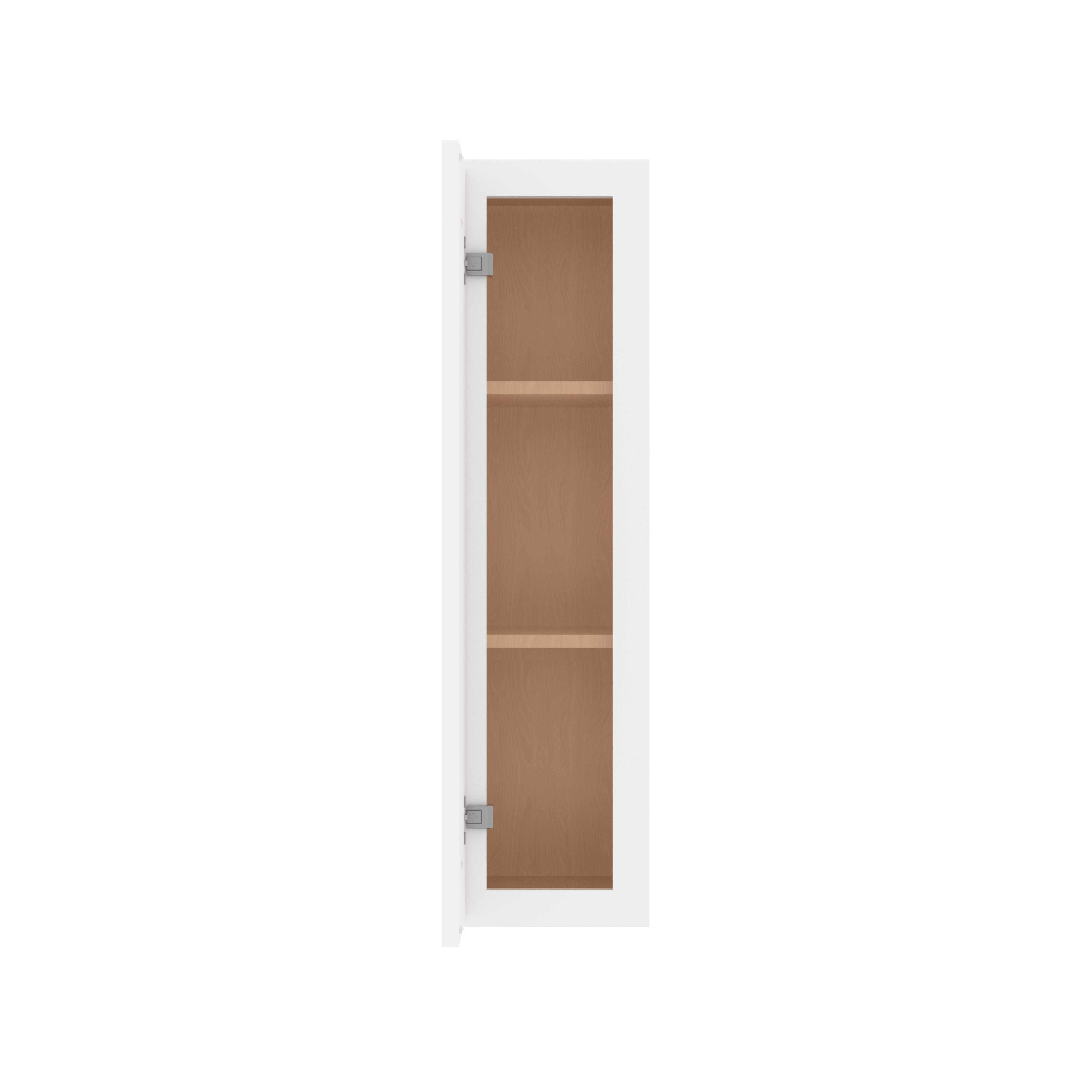 Furinno Shaker 1-Door-2 Shelves Wall Kitchen Cabinet, Ready to Assemble, 12 D x 9 W x 36 H, White