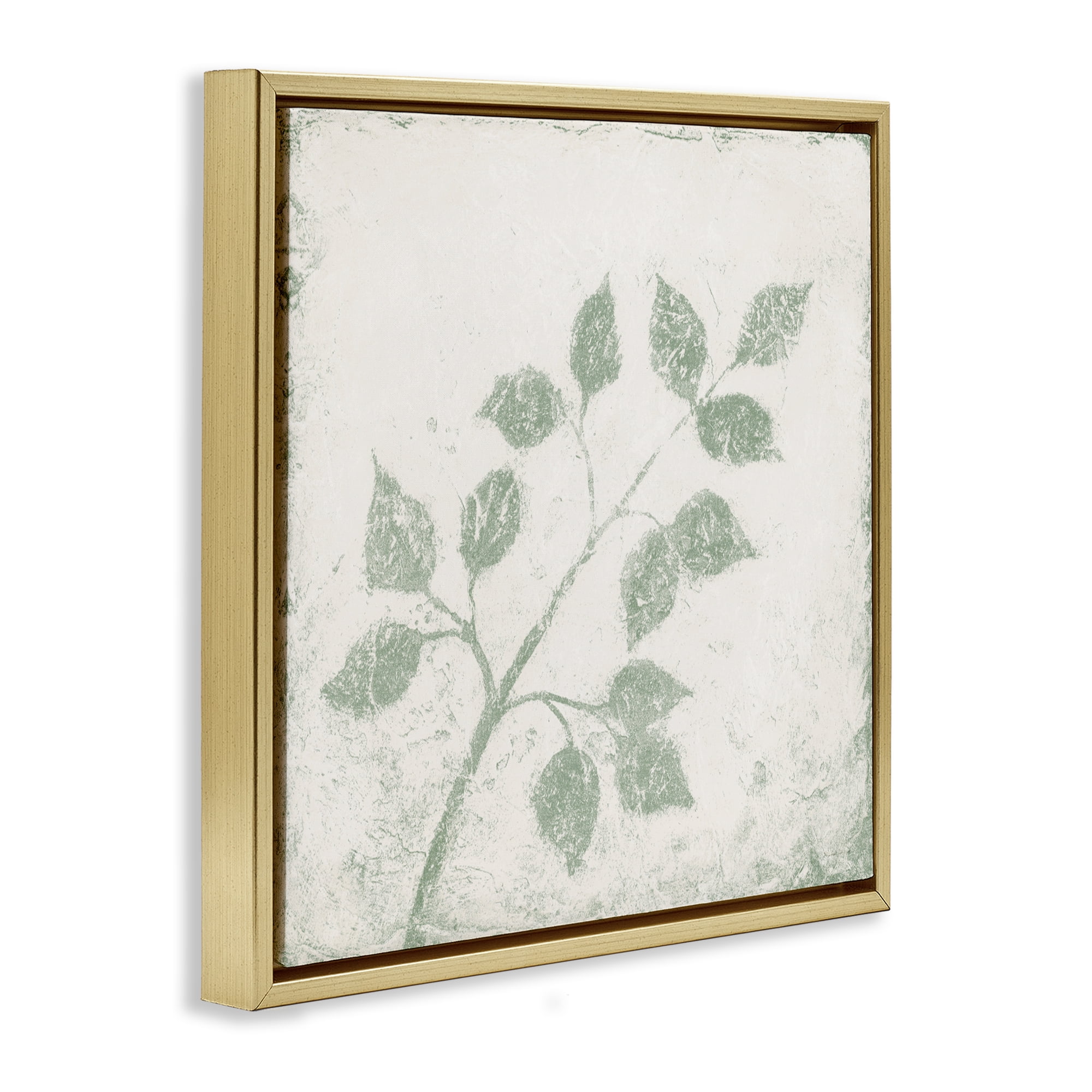 Stupell Industries November Leaves Tree Branches Gold Framed Floater Canvas Wall Art, design by Michael Marcon