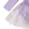 thumbnail image 7 of KPOPLK Baby Girl Floral Tulle Princess Dress Long Sleeve Cute Tutu Skirts Romper with Lace Headband for 3 6 9 12 18 Months(Purple,3-6 Months), 7 of 7
