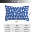 thumbnail image 2 of Fuzoiu Cute Shark Print Pillow Case with Hidden Zipper,Pillow Covers,Soft and Comfortable Pillowcase-20"x30", 2 of 6