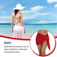 thumbnail image 4 of Jumpingount Vestidos de playa Gancho de ganchillo Cubierta de de encaje Secado rápido Cómodo de usar Buena elasticidad corta Rojo S Accesorios de disfraces Rojo METRO Jumpingount AP009709-05B, 4 of 6