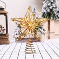 thumbnail image 4 of YIMWNYI Christmas Tree Star Decoration, Three Dimensional Hollow Out Five Pointed Star, LED Lighted Holiday Ornament, Festive Home and Office Decor, Durable Metal Christmas Tree Topper, 4 of 6