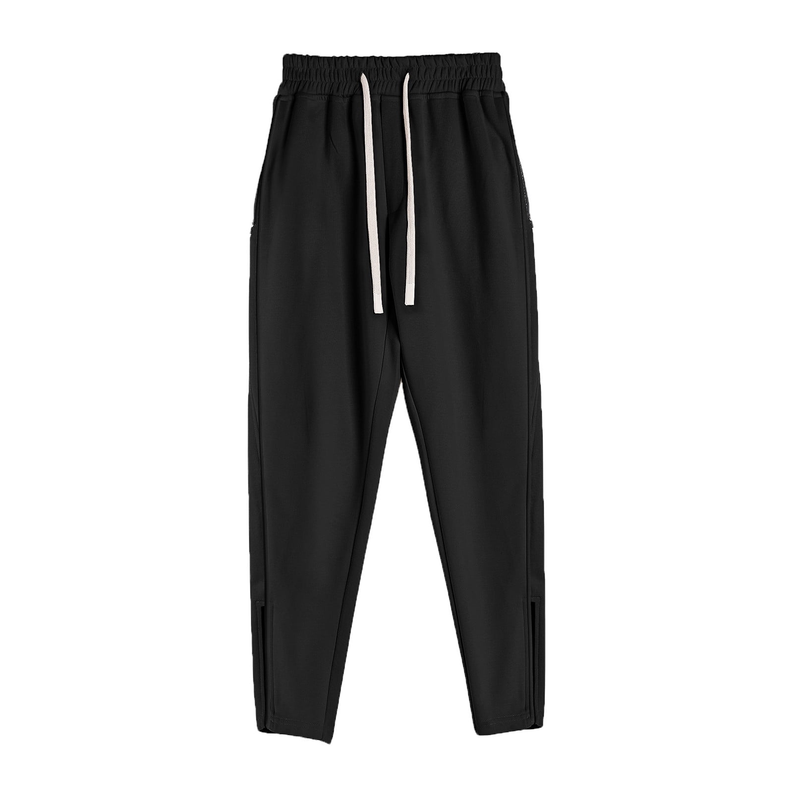 Htigea Clearance 2024 Cinch Bottom Sweatpants for Men Drawstring Joggers Comfort Soft Cotton Jogging Long Pants Elastic Waistband Athletic Running Workout Pants M-3XL