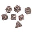 thumbnail image 3 of Juego de dados poliédricos de aleación de Zinc, 7 Uds., juego de mesa portátil divertido para fiestas navideñas, dados para juego de rol, 3 of 9