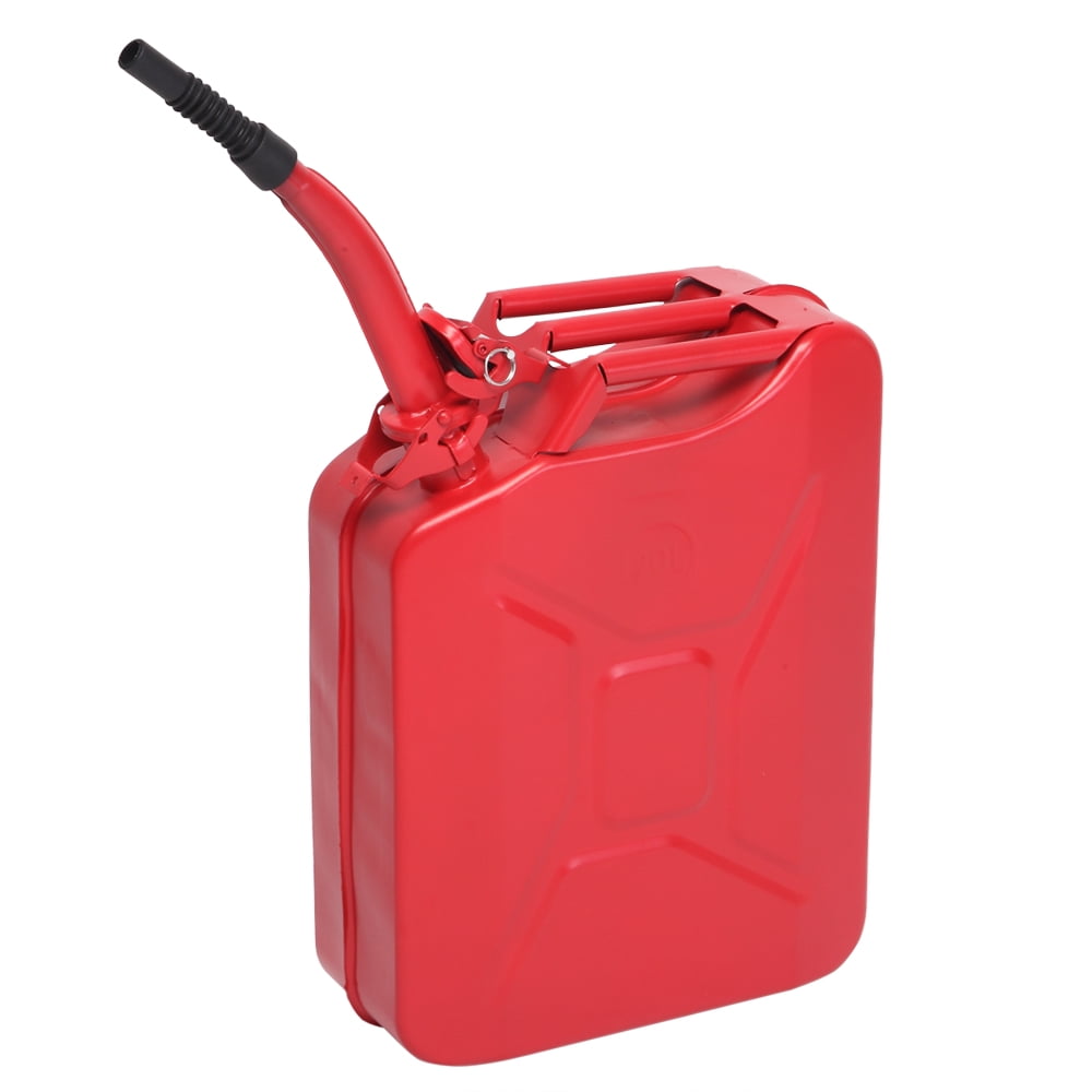 TARKII 2-Gallon Gasoline Container Red Fuel Can for Vehicles，Portable Gas Tank with 2G Capacity 2 pcs, Red