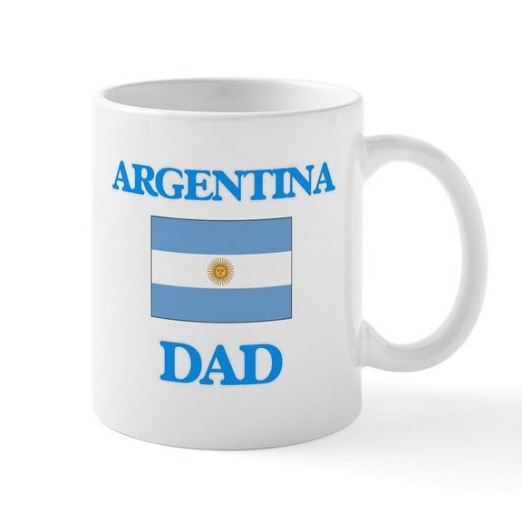 CafePress - Argentina Dad Mugs - 11 oz Ceramic Mug - Novelty Coffee Tea Cup