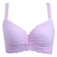 thumbnail image 1 of Womens Bras,Lace Thin Large Size Adjustable Gather Bra(80-105D), 1 of 3