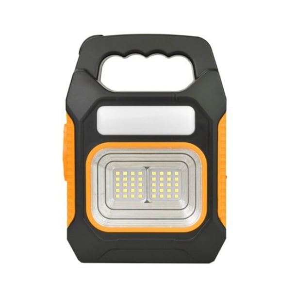 Eigraketly Linterna impermeable para acampar con carga Solar, recargable por USB, de largo alcance, linterna LED de mano, para pesca Estufas de camping Amarillo Eigraketly OD030594-01