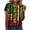 Multicolor(Style 145), variant on Women Mardi Gras T Shirt Fashionable Loose Party Carnival Printed Round Neck Short Sleeve T-Shirt Tops