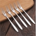 thumbnail image 2 of EASTIN 12-piece Appetizer Dessert Forks, Stainless Steel Mini Salad Fruit Cake Tasting Forks Cocktail Fork, 5.1-Inch for Birthday Party Wedding Restaurant, 2 of 8