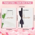 thumbnail image 2 of 2 Set Wedding Vow Books Officiant Wedding Day Card Bride and Groom Shower Gifts Booklet Keepsake Vow Renewal Notebook His and Hers Marriage Vows Cards with a Bow Tie or a Tulip, 2 of 9