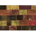 thumbnail image 1 of Ahgly Company Indoor Rectangle Patchwork Brown Transitional Area Rugs, 4' x 6', 1 of 4