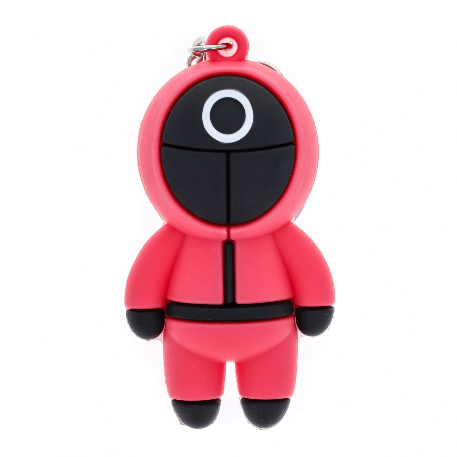 Squid TV Game Korean Drama Character Rubber Keychain Keys Holder with