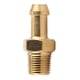 thumbnail image 1 of Carcasa del compresor del turbocompresor, accesorio para manguera con boquilla de refuerzo de latón, 1/8 pulgadas, 27 NPT, dorado, 1 of 5
