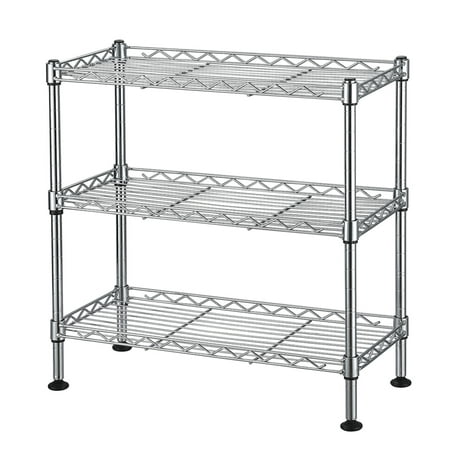 

CAIHONG Compact Mini Desktop 3-Tier Metal Steel Wire Shelf Organizer Unit Shelving for Cabinets Bath Kitchen Countertop 23.22 x 13.39 x 31.5H Black