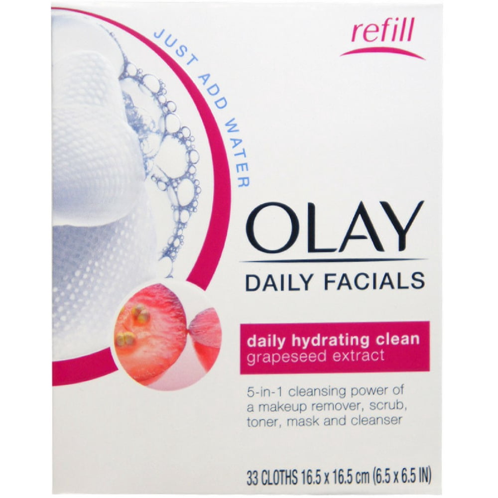 OLAY Daily Facial Hydrating Cleansing Cloths with Grapeseed Extract