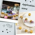 thumbnail image 5 of 40Pcs Mini Bottles with Aluminum Screw Caps 6ml Small Glass Vials Mini Glass Jars Mini Glass Bottles Tiny Jars Clear Glass Wishing Bottle Empty Jar for Liquid DIY Crafts Party Favors Beads Gold, 5 of 9