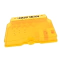 thumbnail image 1 of Bloqueo de la Etiqueta Out Board, Estacia de Etiqueta de Bloqueo de Color Amarillo Brillante Con Cobertura Transparente Para Industrial, 1 of 7
