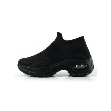 

Tenmix Women s Walking Shoes Slip-on - Sock Sneakers Ladies Nursing Work Air Cushion Mesh Casual Running Jogging Shoes