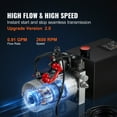 thumbnail image 5 of KFFKFF Hydraulic Pump, 8 Qt Power Unit, Double Action for Dump Trailers, 0.91 GPM, Max 3200 PSI, 12V DC for Vehicle Lifts, 5 of 9