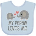 thumbnail image 3 of Inktastic My Pepaw Loves Me Grandson Boys or Girls Baby Bib, 3 of 4