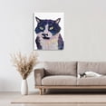 thumbnail image 3 of Tuxedo Cat Painting Canvas Art, 24 x 30, Made In USA, 3 of 6