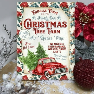 Christmas Tree Farm Metal Sign