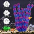 thumbnail image 4 of Unique Bargains 2pcs Large Aquarium Plastic Plants Big Aquarium Plastic Plants for Fish Tanks Decor 21.26" Height Purple, 4 of 6