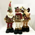 thumbnail image 1 of Muñeca Elástica de Tela A Cuadros con Copos de Nieve, Decoración Navideña para Hoteles y Centros Comerciales, Adornos de Diseño, Decoración Retro Navideña, 1 of 5