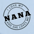 thumbnail image 2 of CafePress - I Love My Nana And She Loves Me Body Suit - Baby Light Bodysuit, Size Newborn - 24 Months, 2 of 4