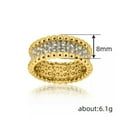 thumbnail image 3 of K-KED Pretty Party 18k Yellow Gold Plated Rings Cubic Zirconia Women Delicate Jewelry Size 6-10-10, 3 of 6