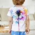 thumbnail image 5 of Toddler Tie Dye Shirt Kids Girls Boys 1-2 Years White Short Sleeve Shirts Colorful Shirts for Girls Cute Tops for Teen Girls Pullover Shirt Trendy Shirt, 5 of 5