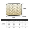 thumbnail image 3 of Modern Textures Diamond Shapes 15 inch Portable Laptop Sleeve Compatible with MacBook Air Notebook Computer Case for Men Women College School Students, 3 of 7