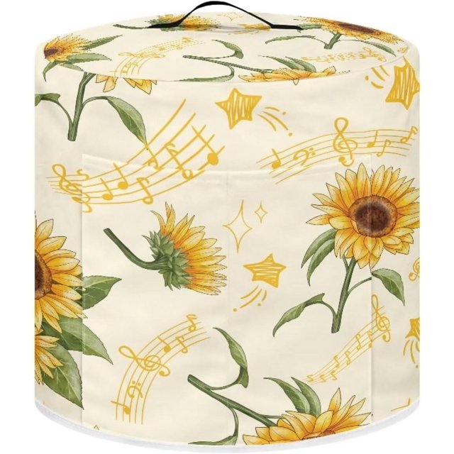 Pressure Cooker Dust Cover for 8 Quart Pressure Cooker Air Fryer Rice Cooker Kitchen Appliance Stain Resistant Washable Cover Ideal Gift for Women, Sunflowers-16