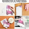 thumbnail image 7 of Dreamtimes Oldtimer Car Pink Flowers Kitchen Towels Set of 1 Dishcloths Hand Towels Tea Towels Ultra Absorbent for Cleaning Washing Drying Dishes Tableware 28'' x 18'', 7 of 7