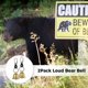 thumbnail image 3 of Campana de oso ruidoso de 2 pulgadas con silbato, silbato de emergencia para supervivencia de excursionistas, senderismo, ciclismo, pesca, escalada, campana de latón macizo, paquete de 2, 3 of 7