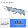 thumbnail image 1 of BTOER Screwdriver Storage Rack Wall Mounted Orifice Hook Hardware Tool Storage Rack Tool Box Hanging Plate For Garage Workshop, 1 of 4