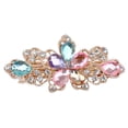 thumbnail image 1 of Trayknick Femme Mode Fleur Feuille Cristal Strass Barrette Pince à Cheveux Épingle Bijoux, 1 of 13