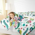 thumbnail image 4 of Manfei Boho Flower Bedding Comforter Set,Tropical Plant Floral Twin Comforter Sets,bohemian Theme Bedding Set For Kids,Super Cozy Room Decor Reversible,2 Pieces, 4 of 8
